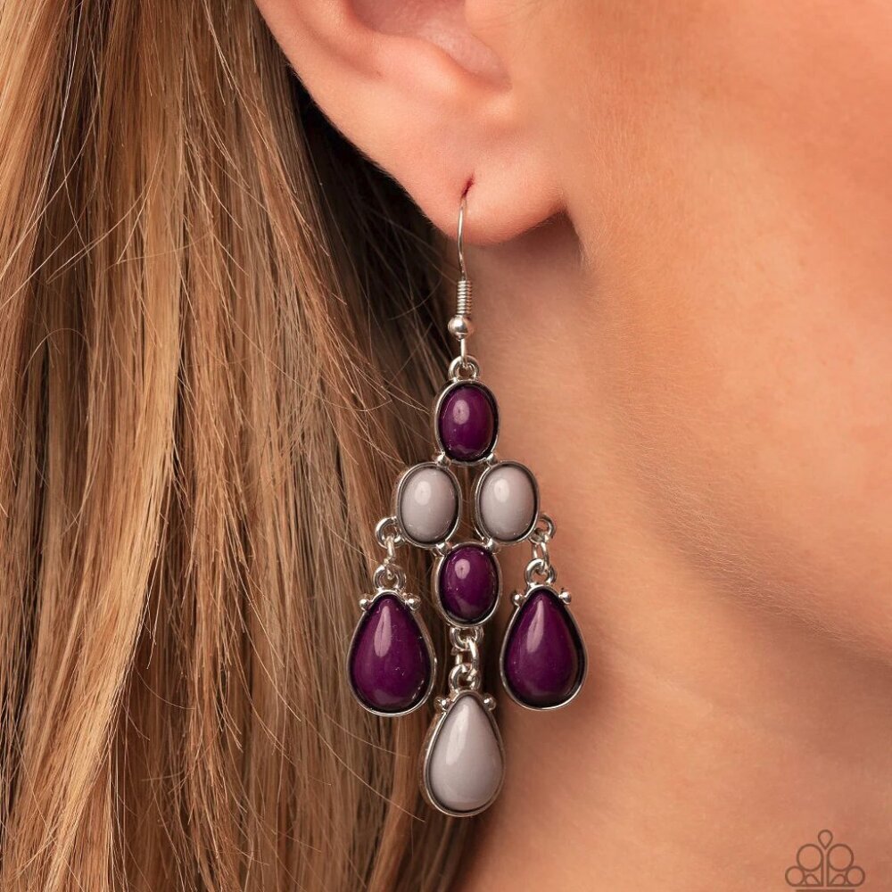 Paparazzi Jewelry Accessories - Feeling TIER-rific - Multi Earrings - Vintage